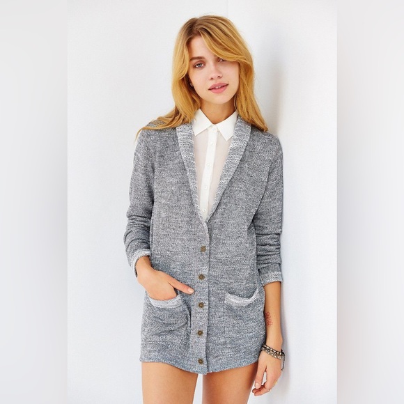 Urban Outfitters Mouchette Gray Cardigan Sweater - Picture 1 of 9